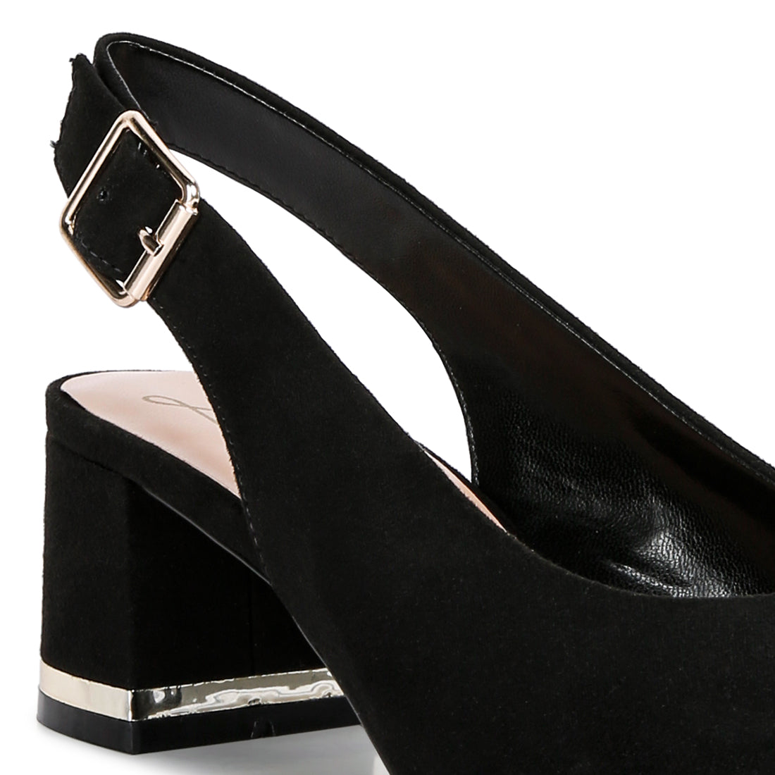 top job faux suede slingback sandals#color_black