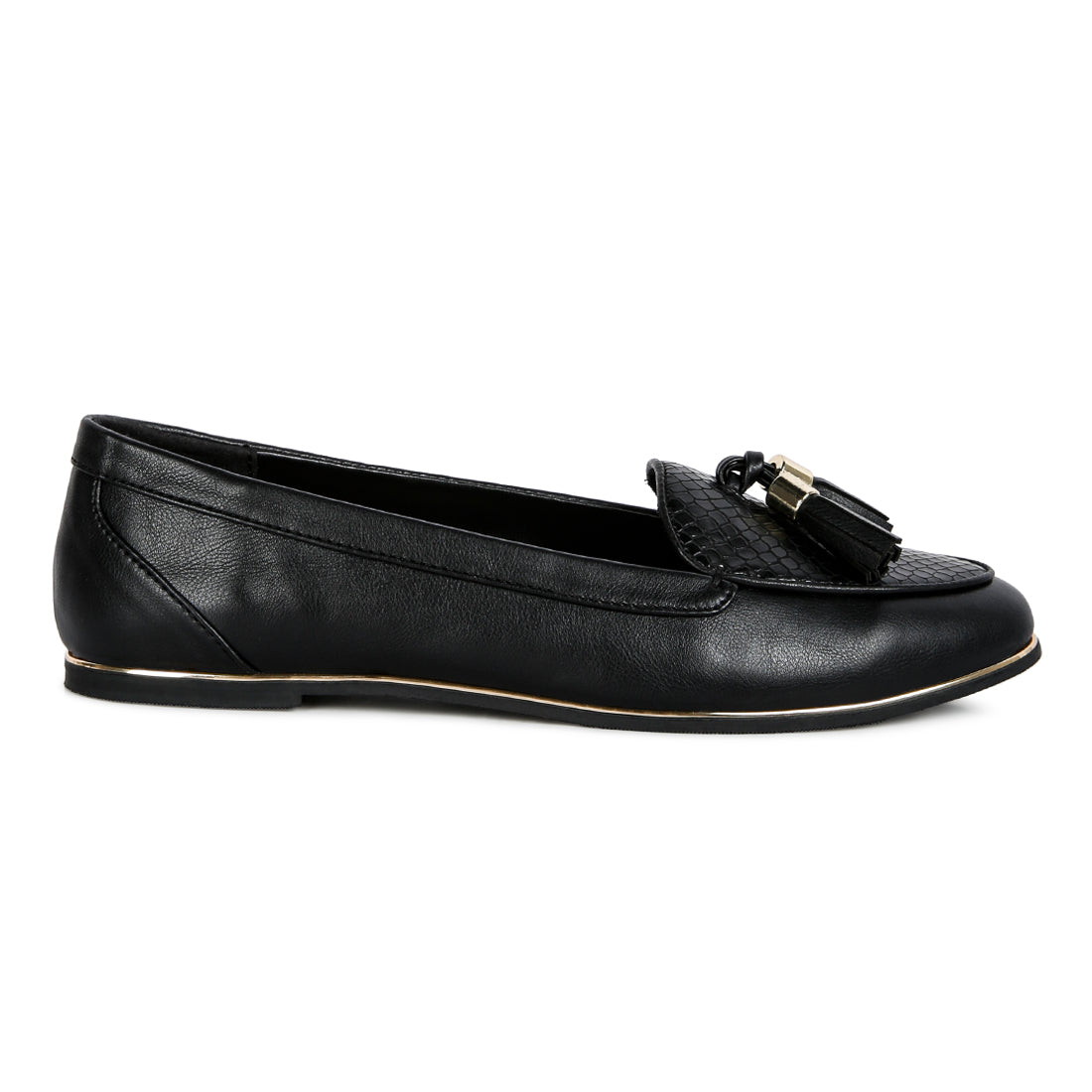 cabbose casual bow loafers#color_black