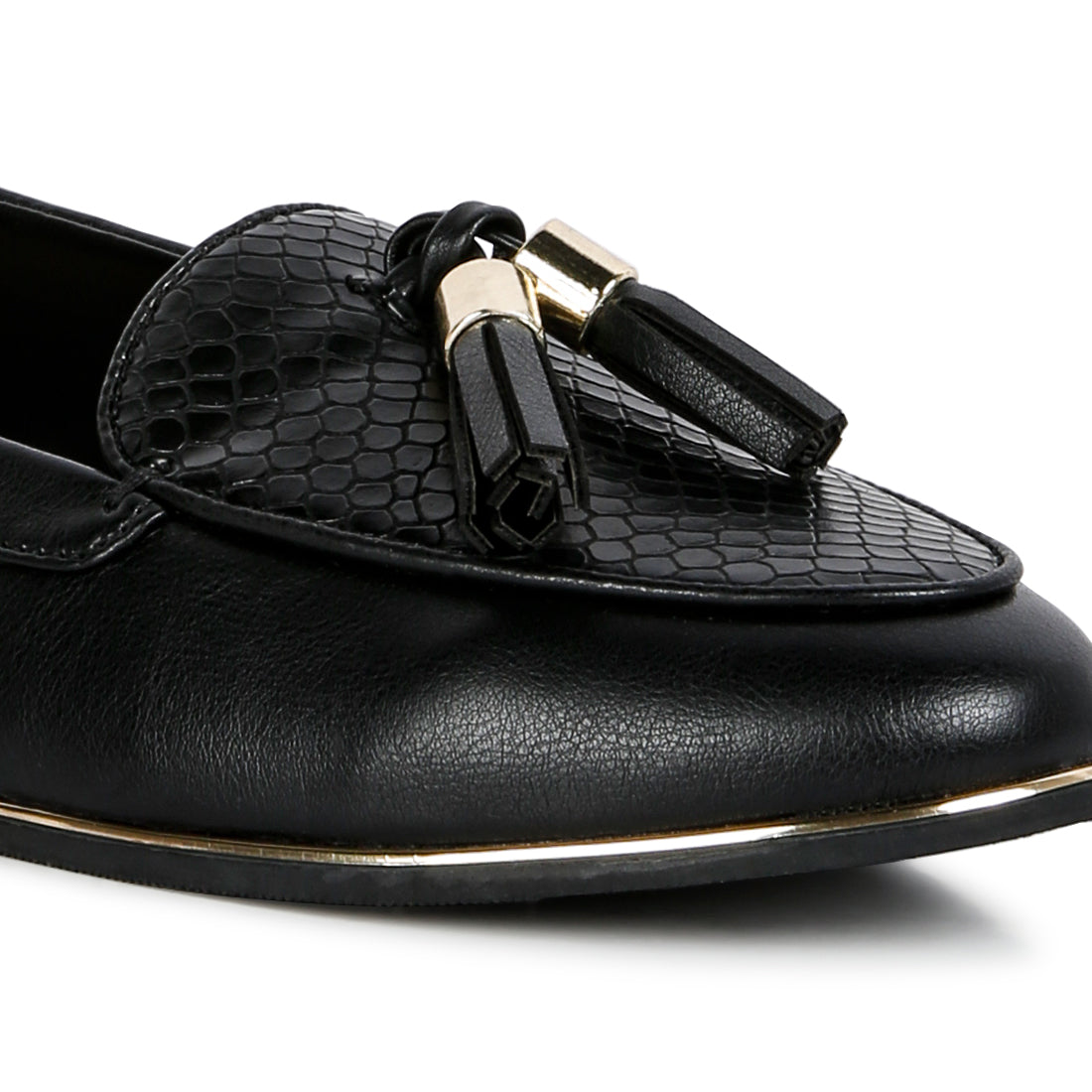 cabbose casual bow loafers#color_black