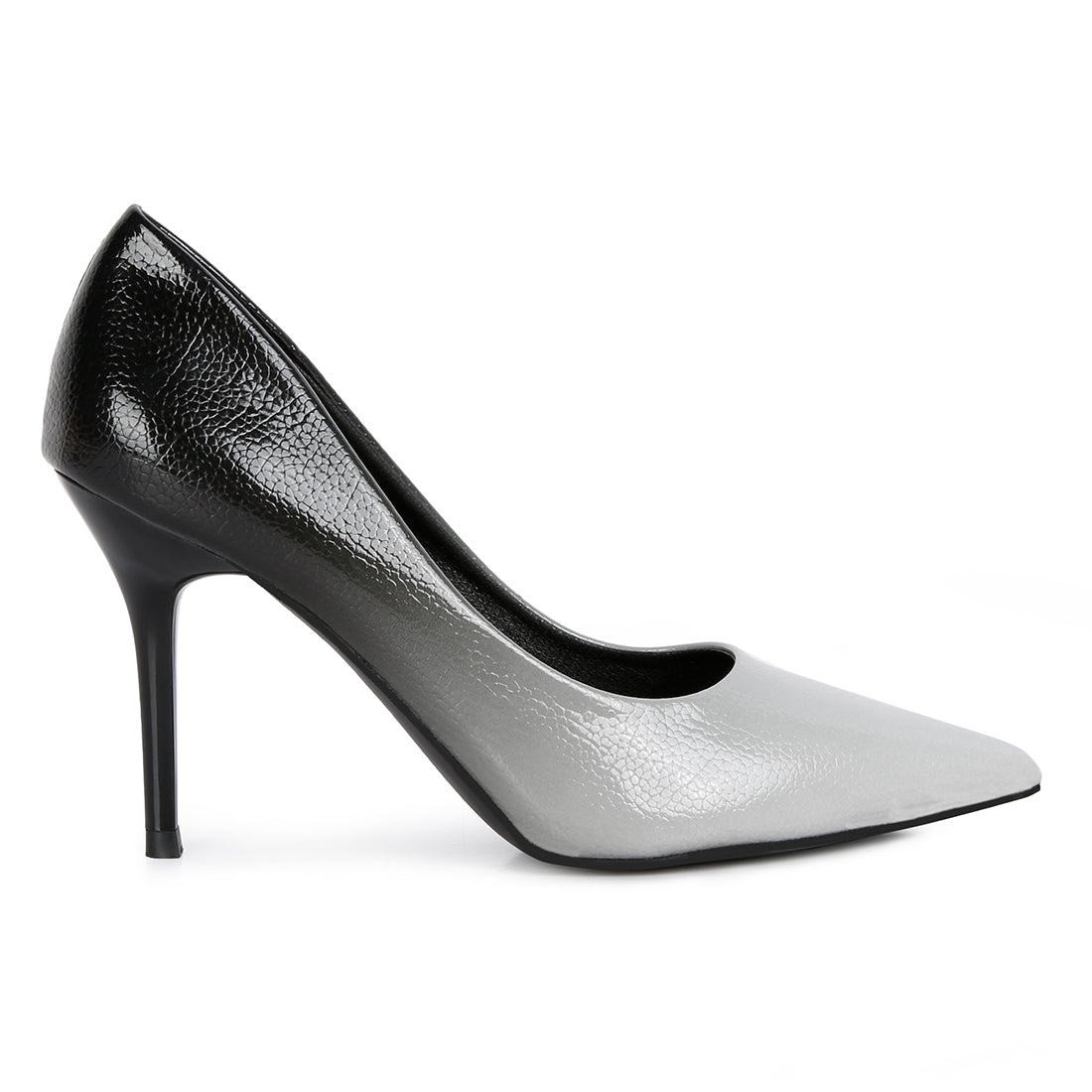 ombre mid heel pumps#color_black