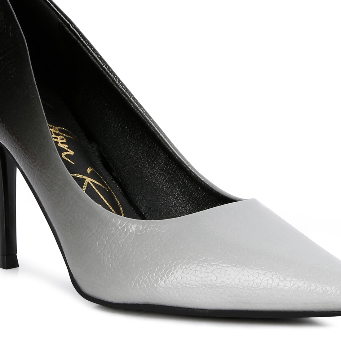 ombre mid heel pumps#color_black