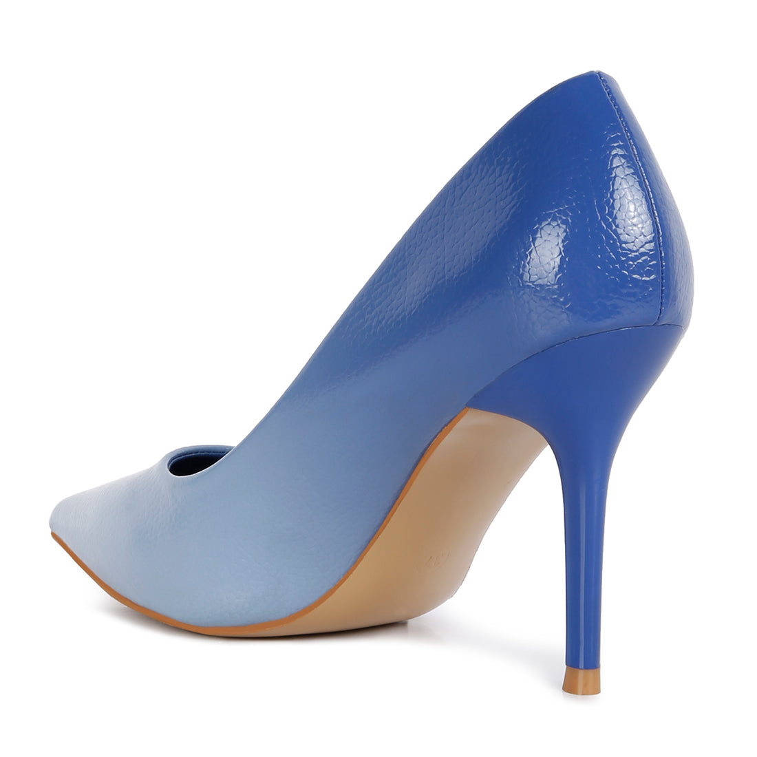 ombre mid heel pumps#color_blue
