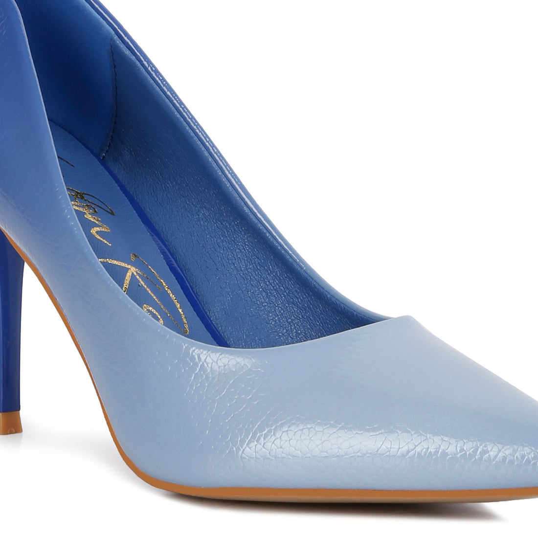 ombre mid heel pumps#color_blue