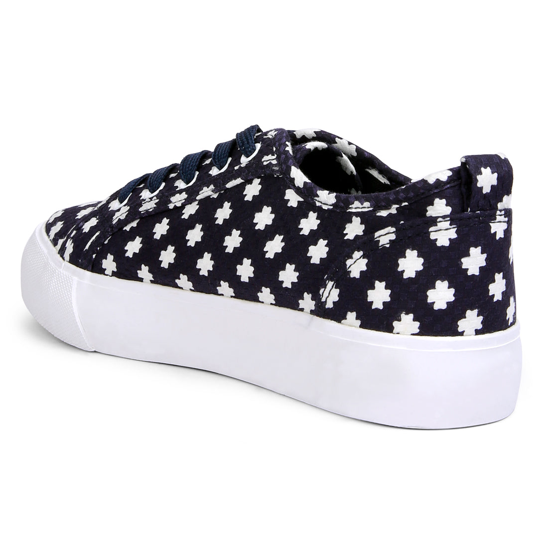 glam doll knitted sliver platform sneakers#color_navy