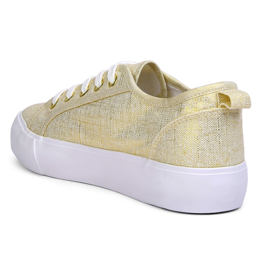 glam doll knitted sliver platform sneakers#color_gold
