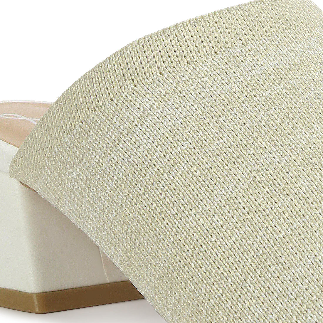knitted round toe sandal#color_cream