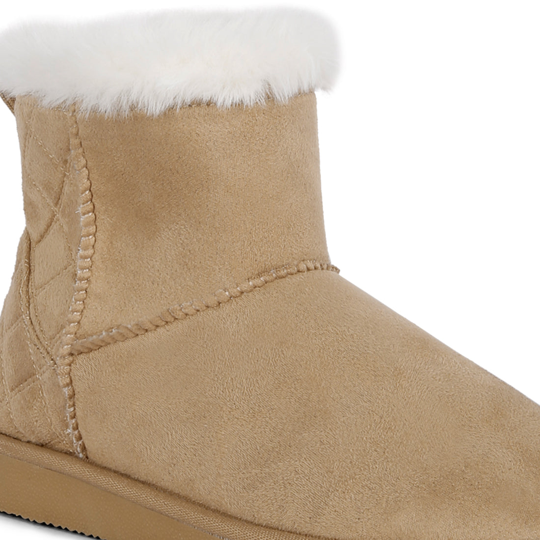 shearling lined flat winter boots#color_beige