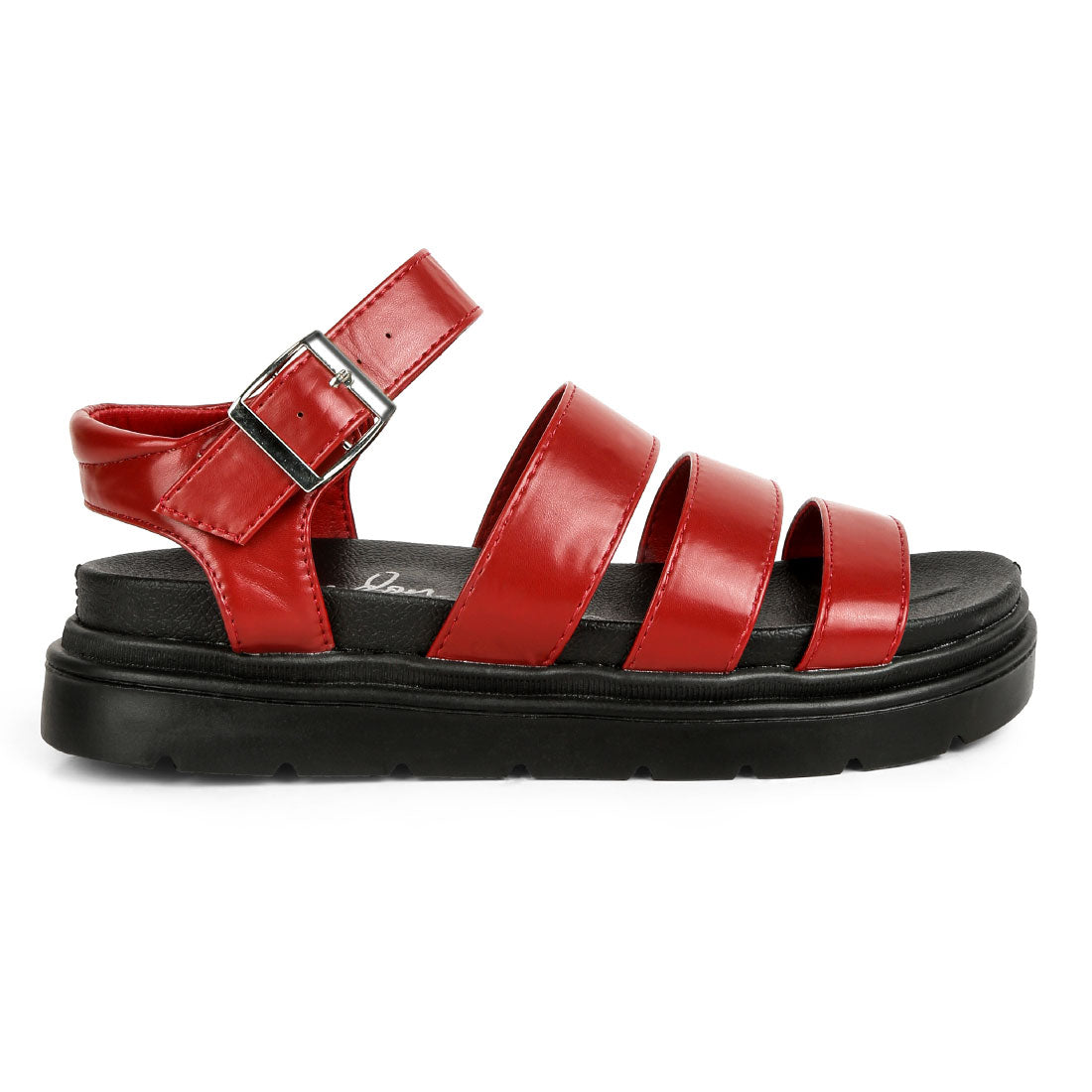 buckle detail sandals#color_burgundy