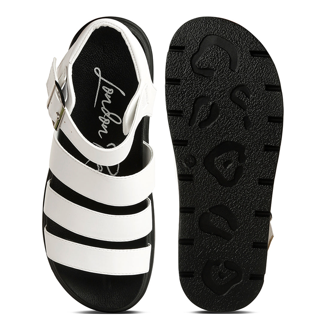 buckle detail sandals#color_white