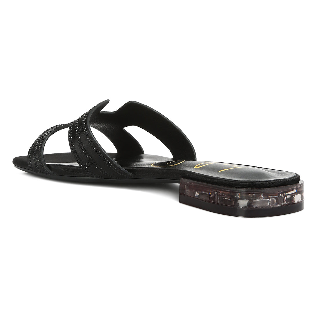 flat embellished sandals#color_black