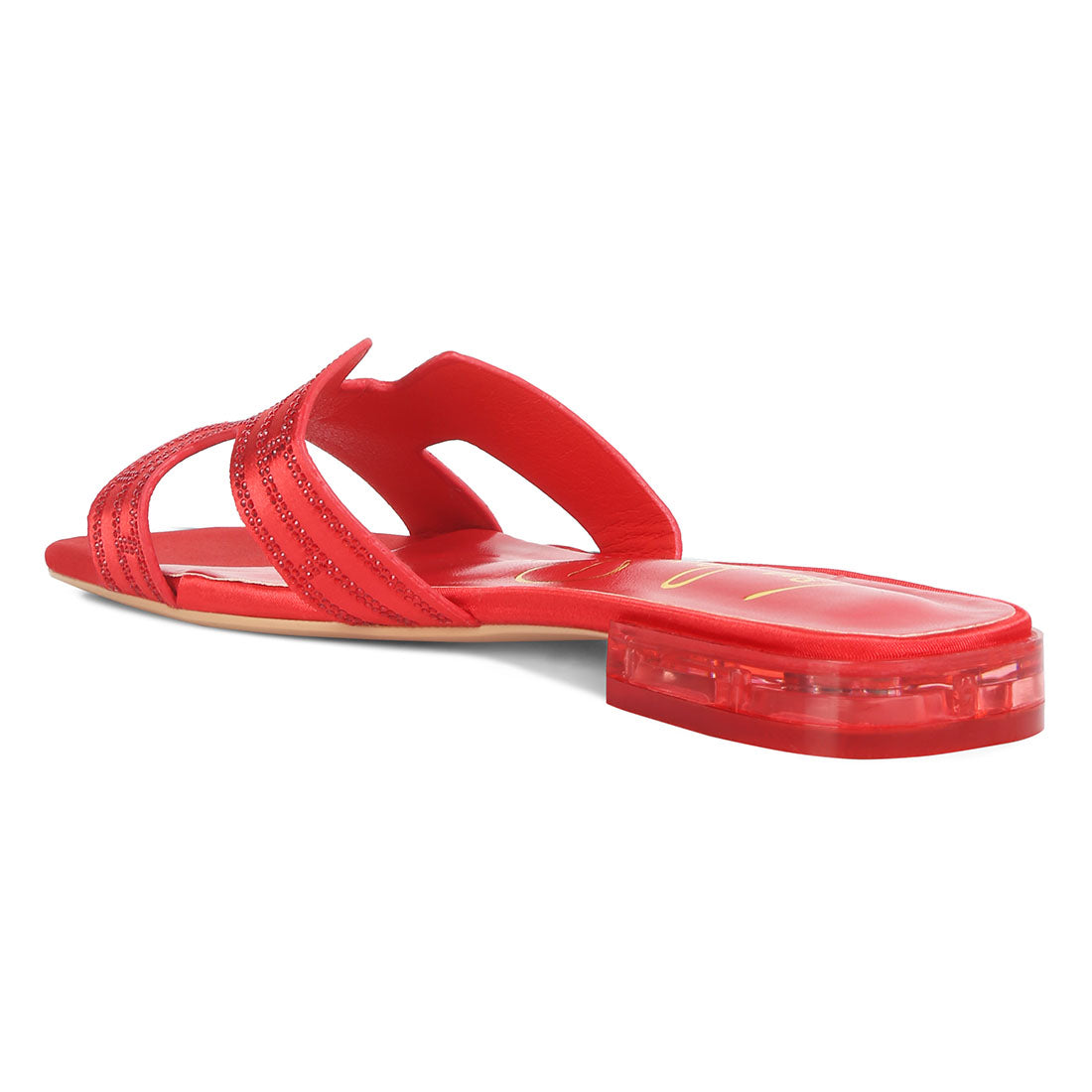 flat embellished sandals#color_red