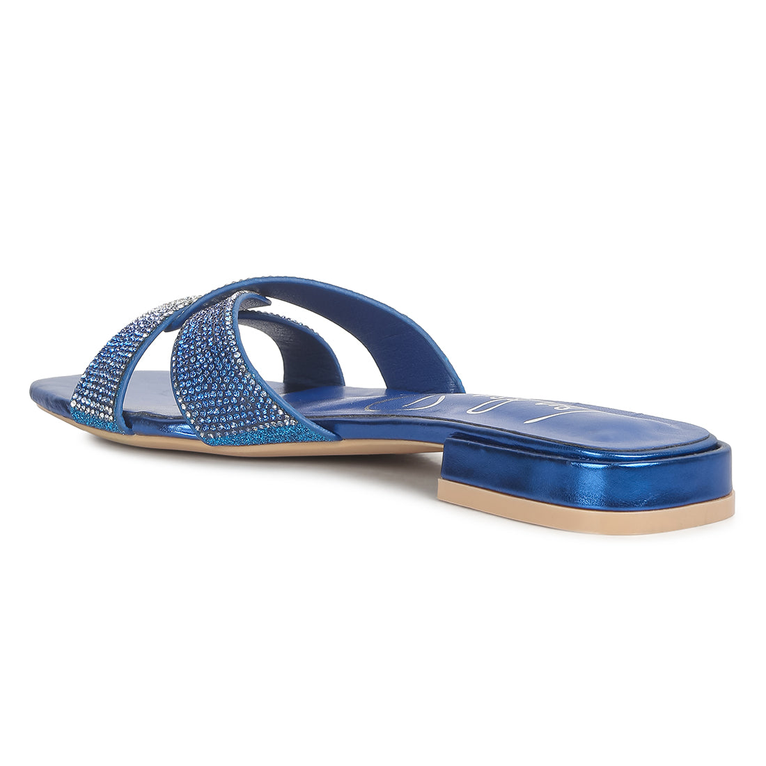 crocc strap rhinestone sandals#color_blue