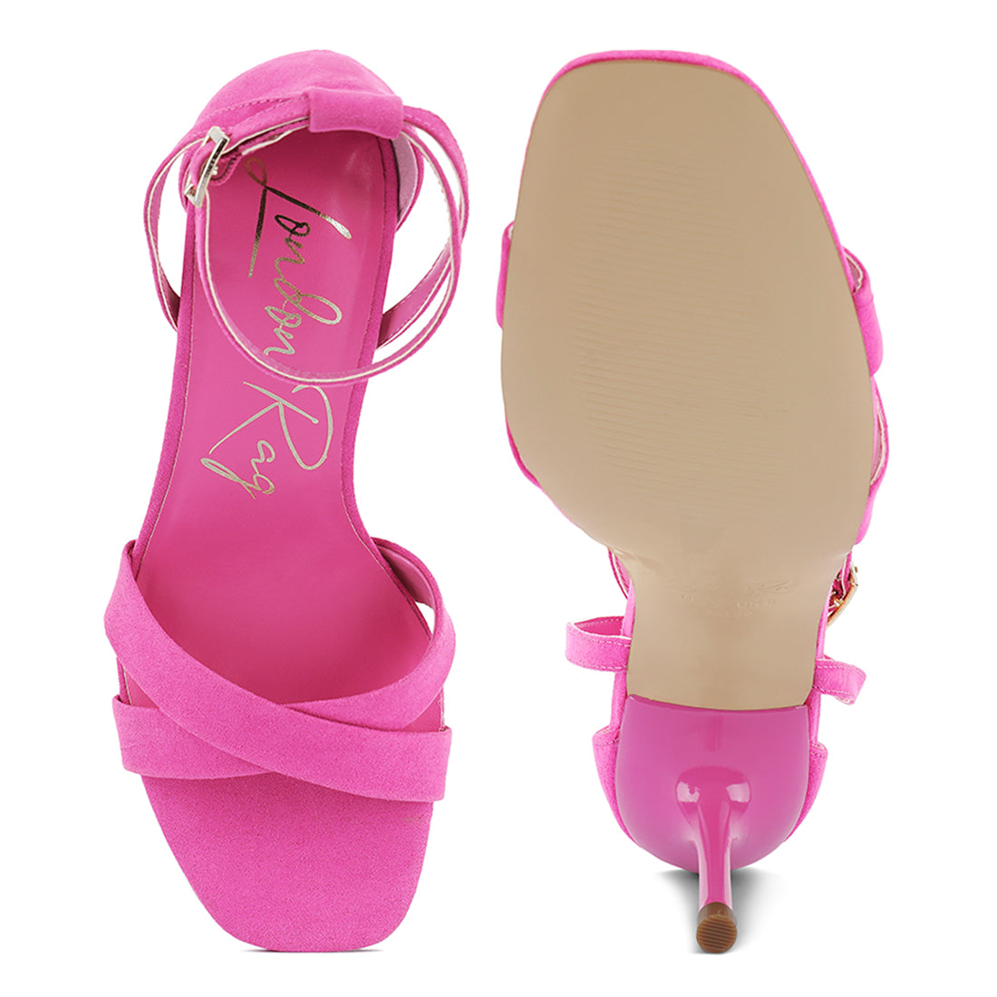 ankle strap stiletto heel sandals#color_pink