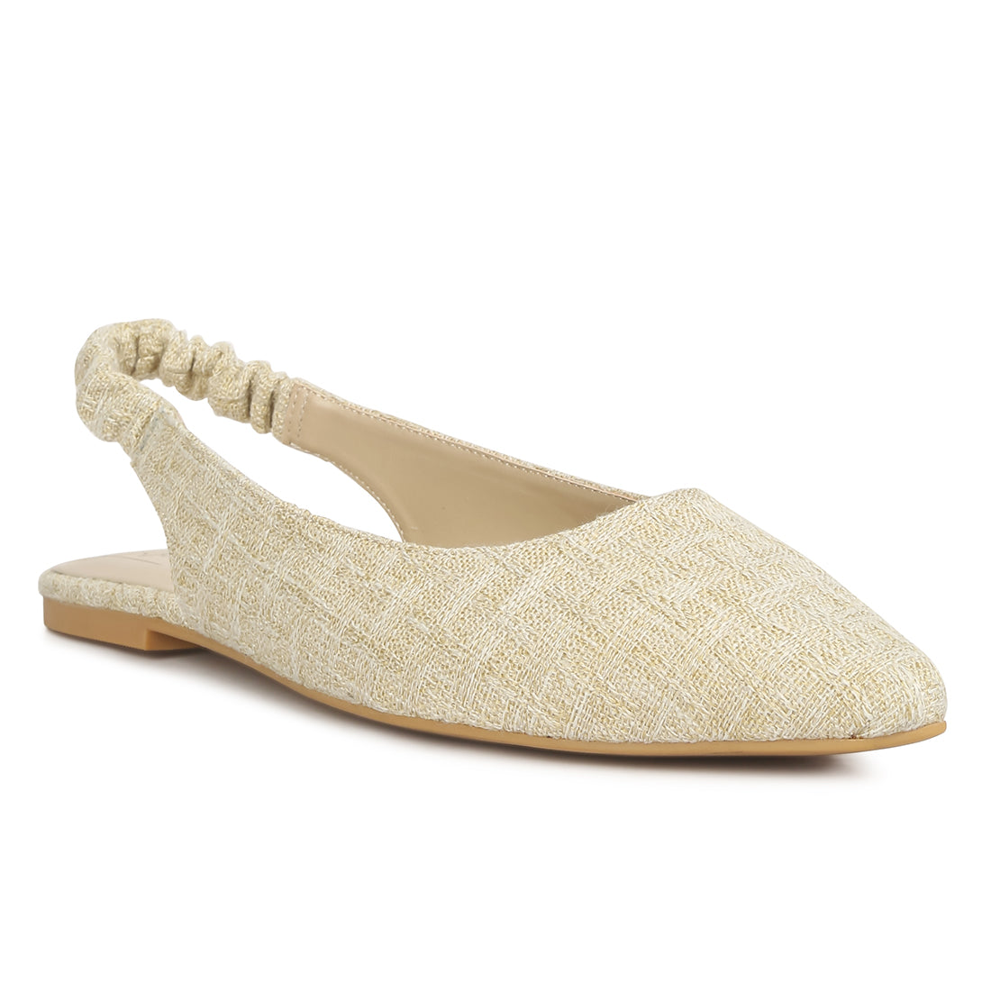 Slingback ballet flats#color_beige