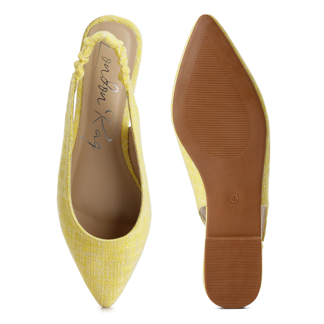Slingback ballet flats#color_yellow