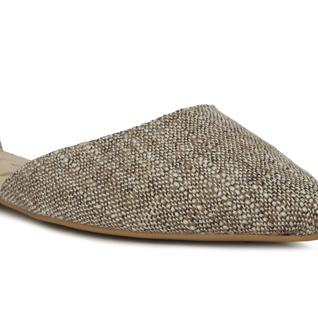 chain embellished flat sandals#color_khaki