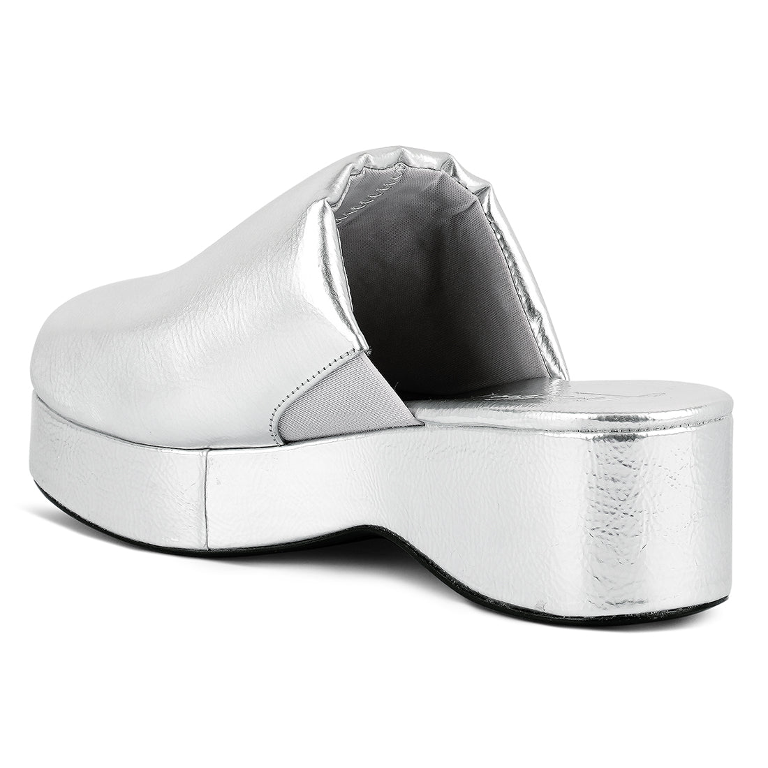 olori solid platform slip on mules#color_silver