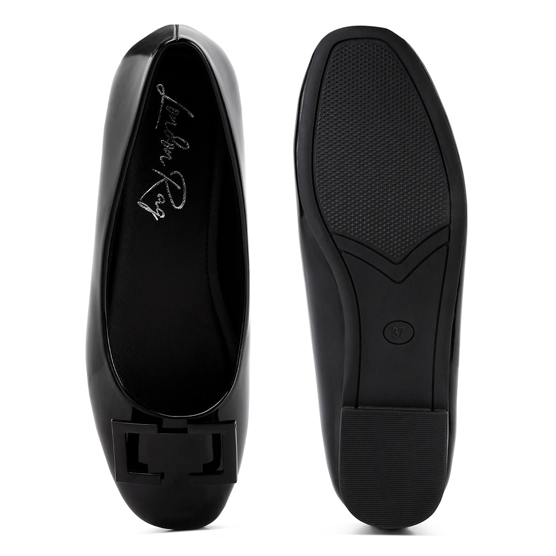 embellished flat ballerinas#color_black