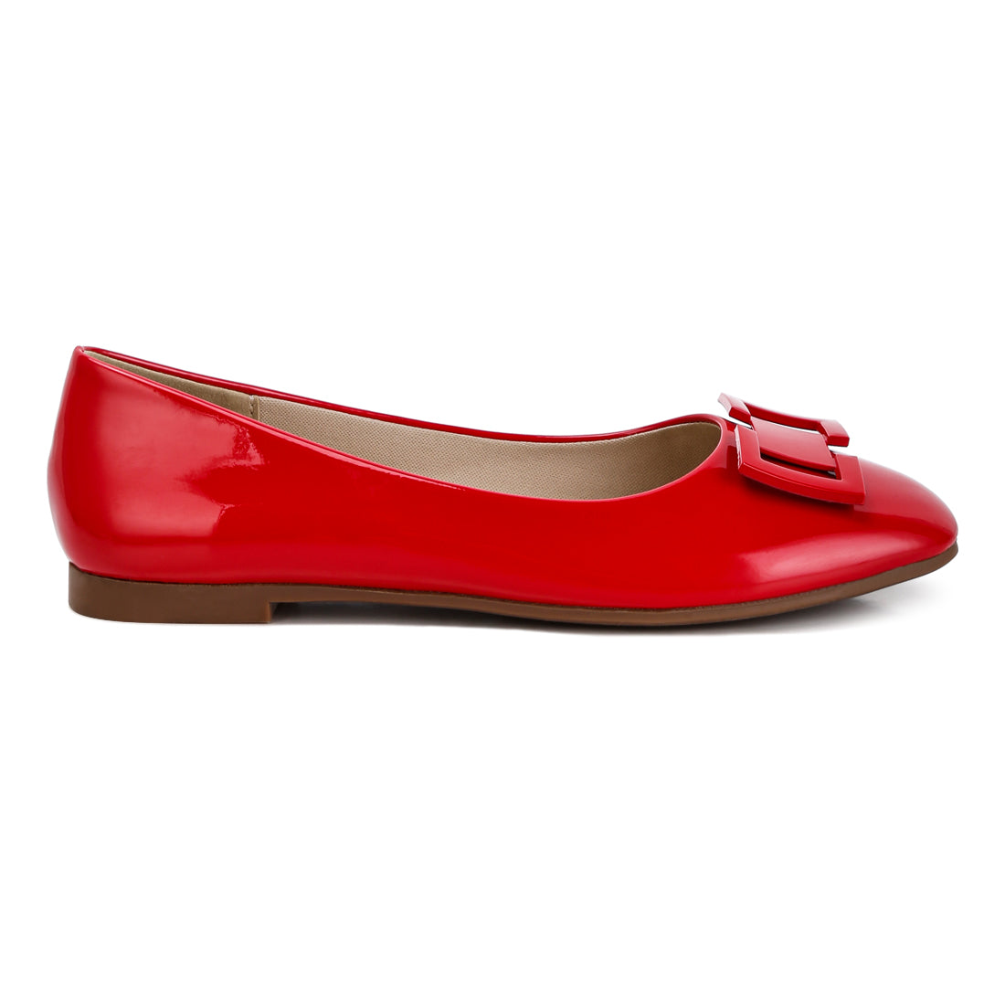 embellished flat ballerinas#color_red