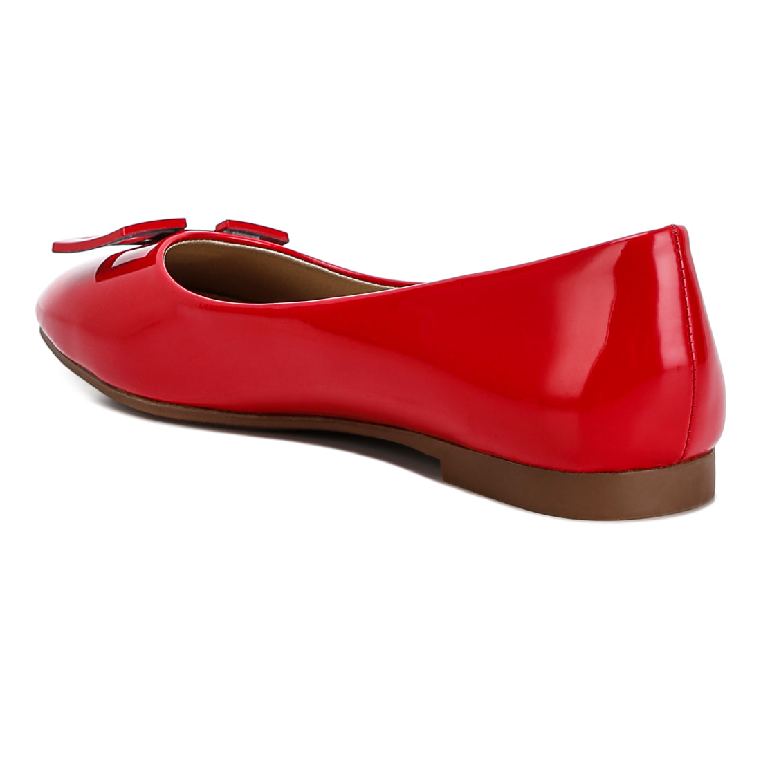 embellished flat ballerinas#color_red