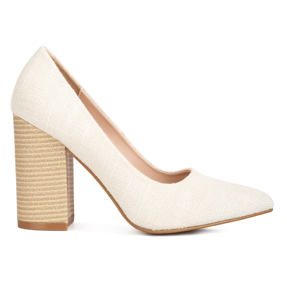 wide fit chic block heel pumps#color_off-white
