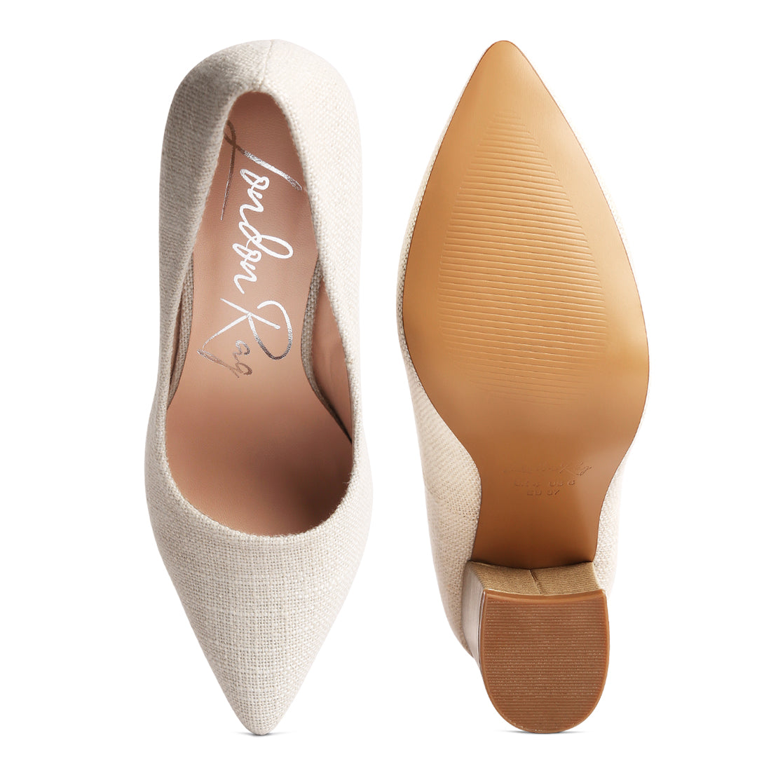 wide fit chic block heel pumps#color_off-white