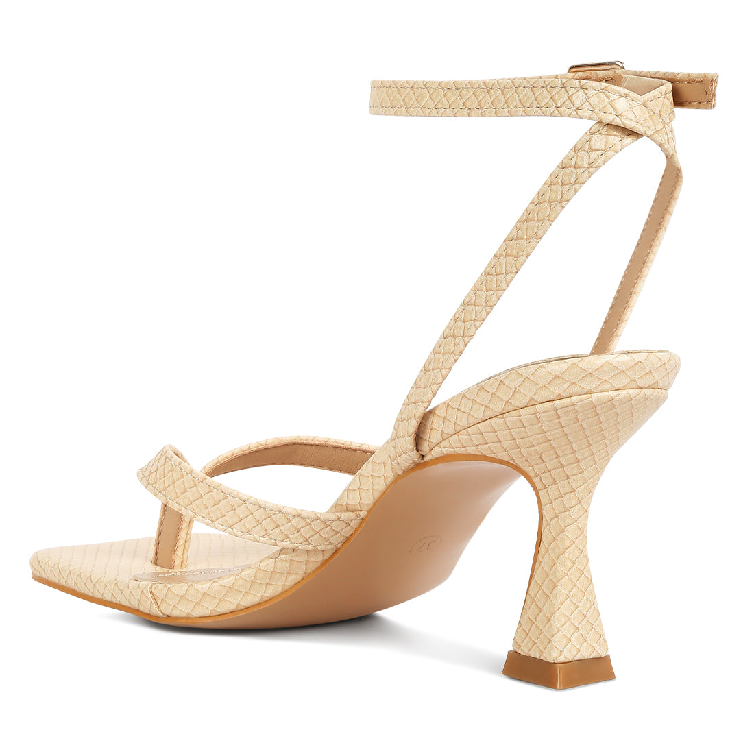 ankle strap thong sandals#color_beige