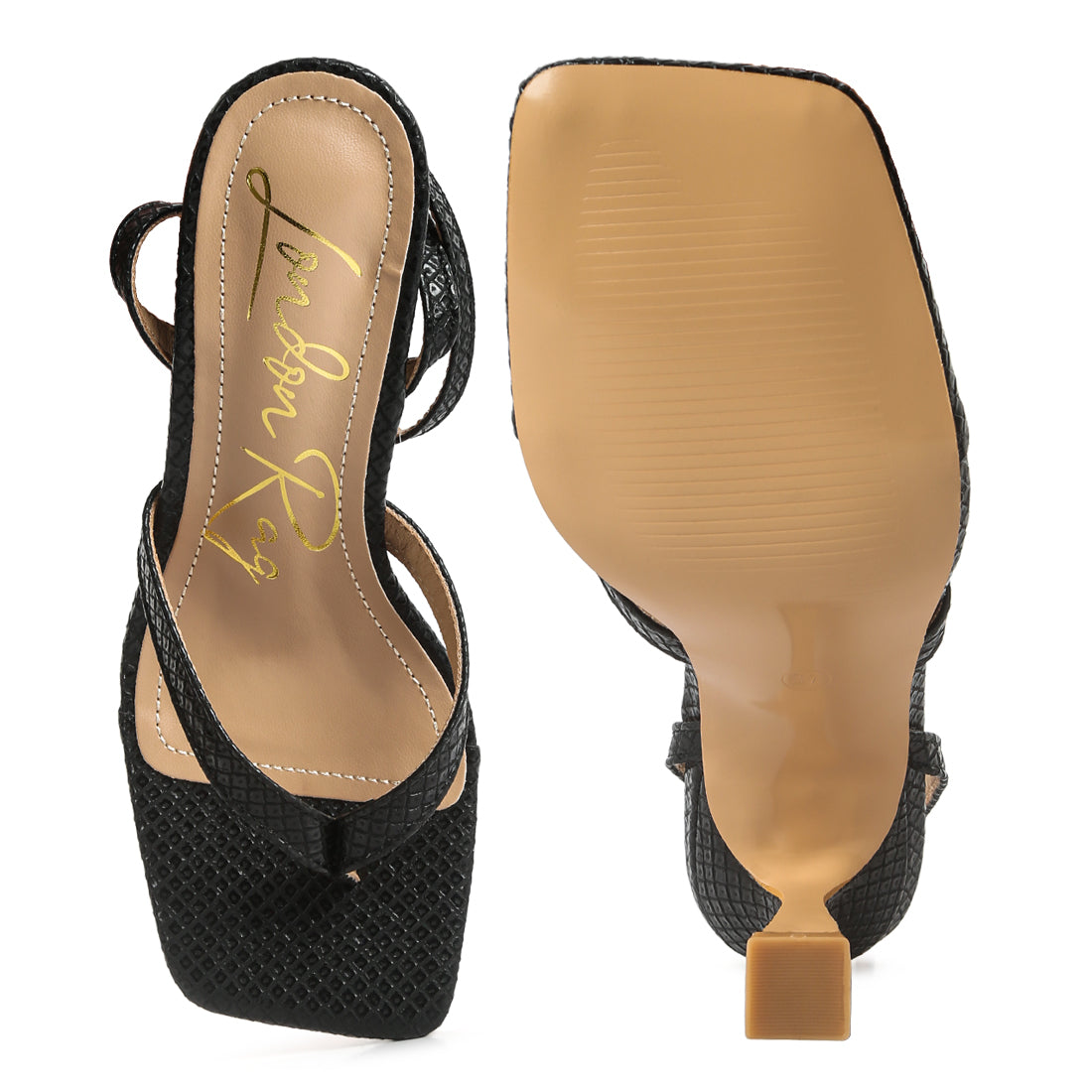 ankle strap thong sandals#color_black