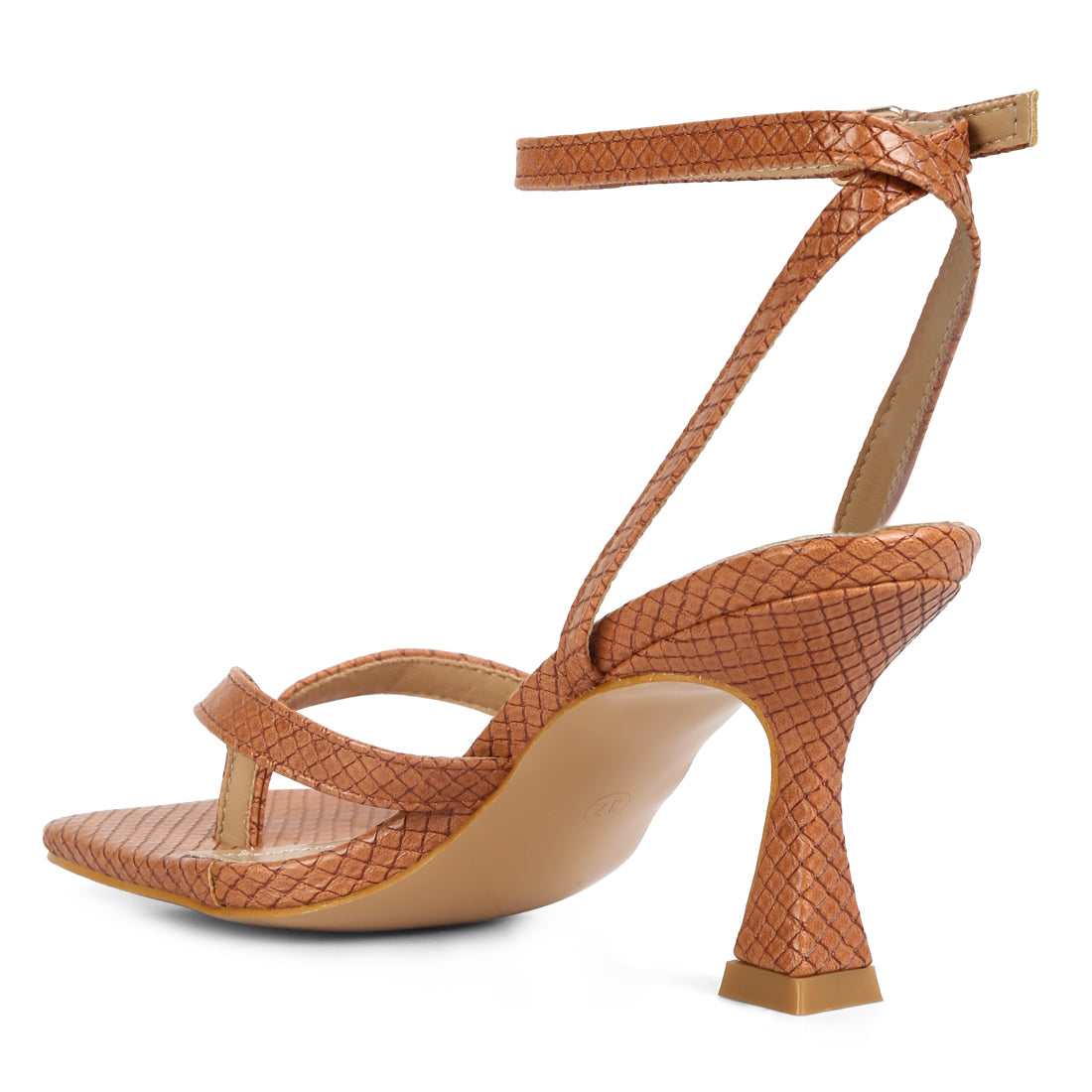 ankle strap thong sandals#color_tan
