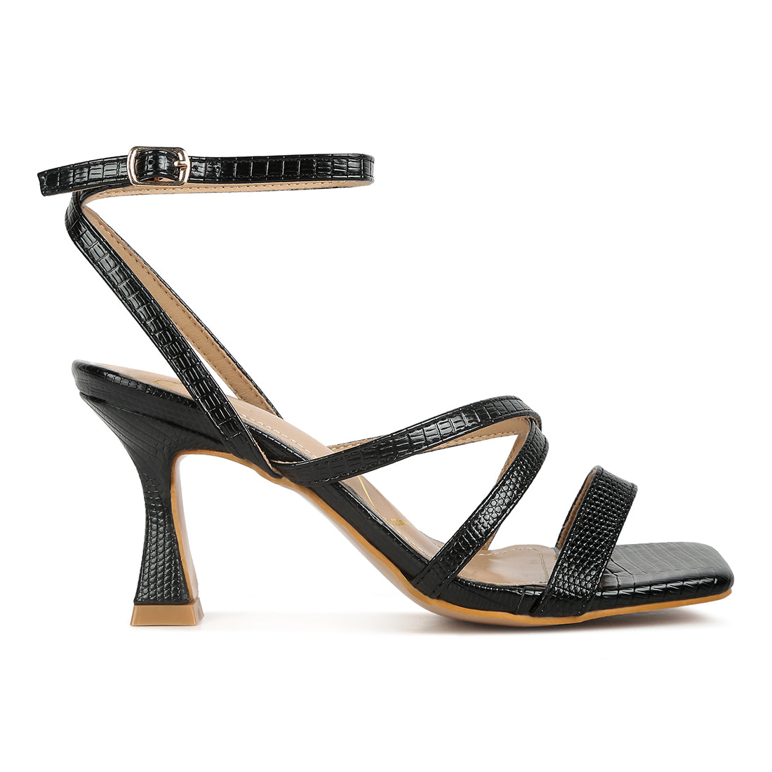 spool heel sandals#color_black