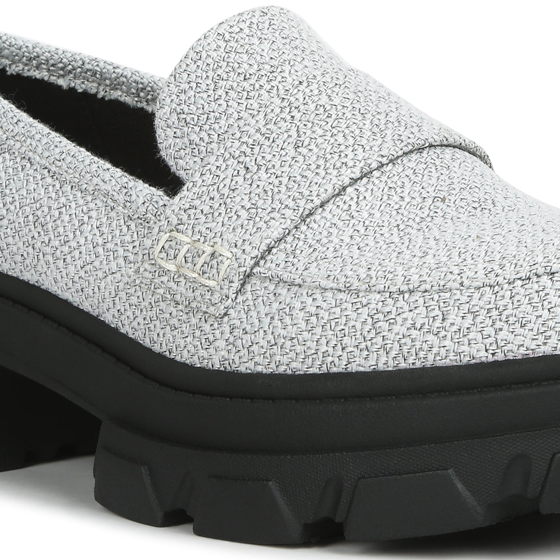 chunky lug sole loafers#color_white