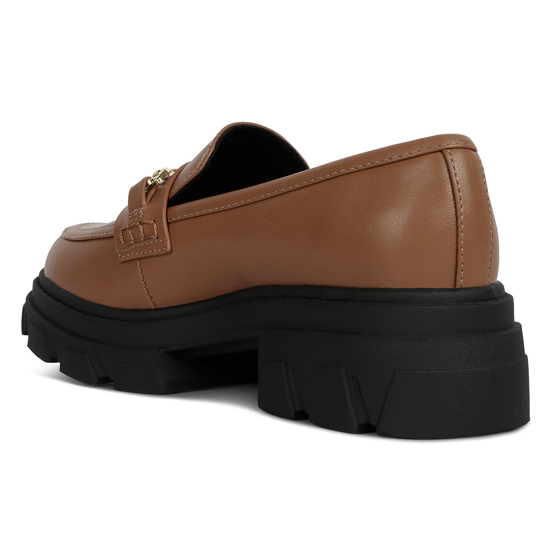 embellished chunky platform loafers#color_tan