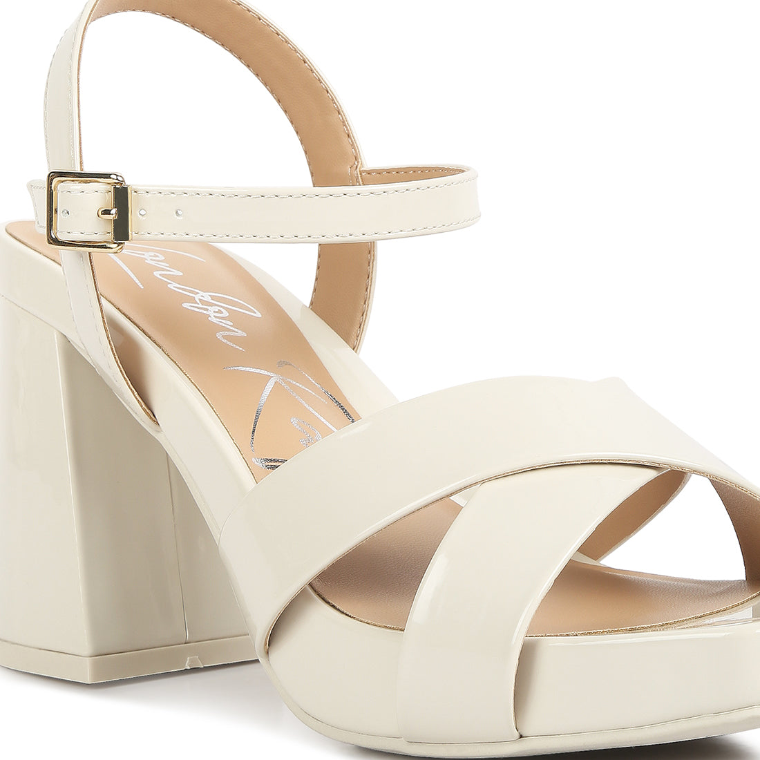 criss cross block heels sandals#color_off-white