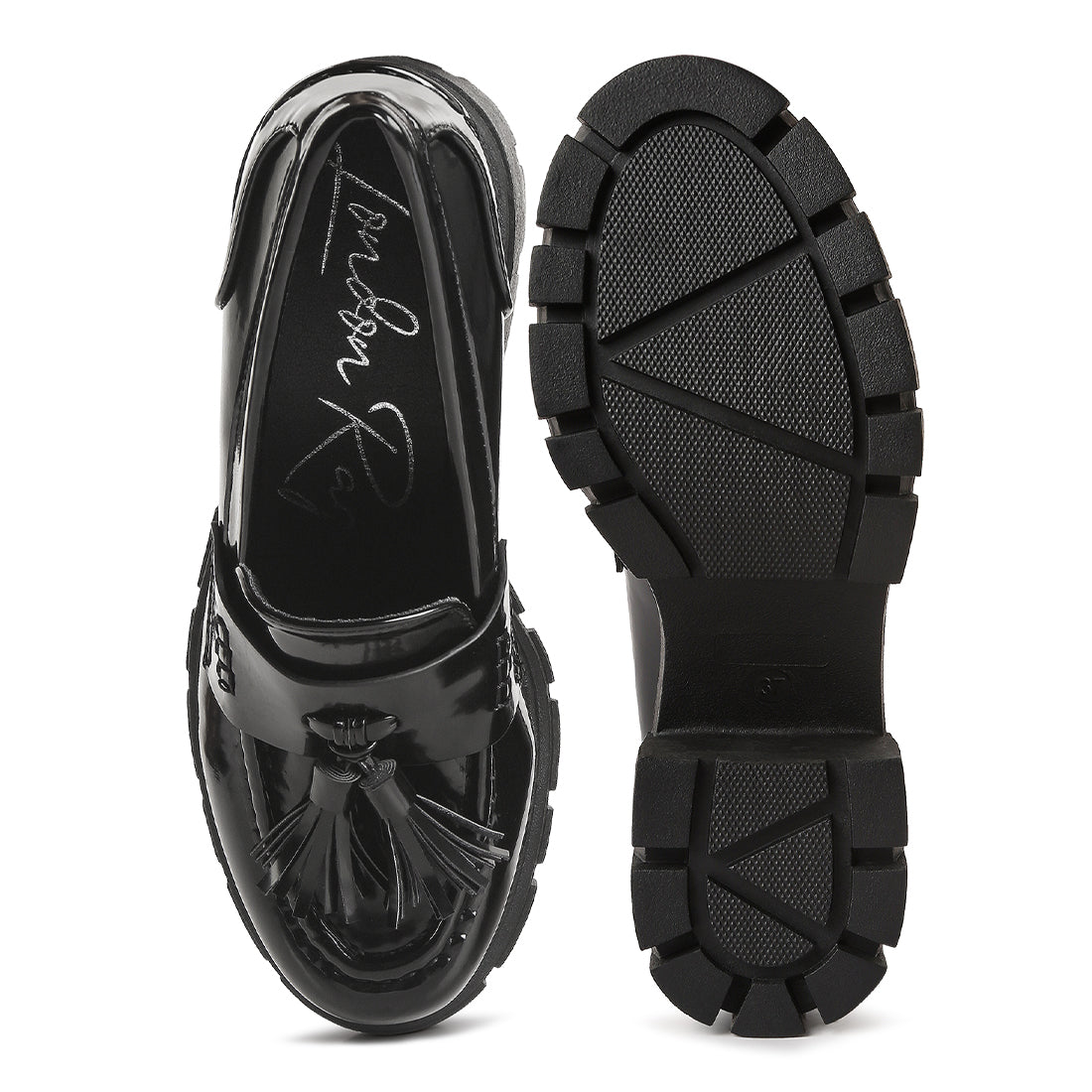tassels detail chunky loafers#color_black