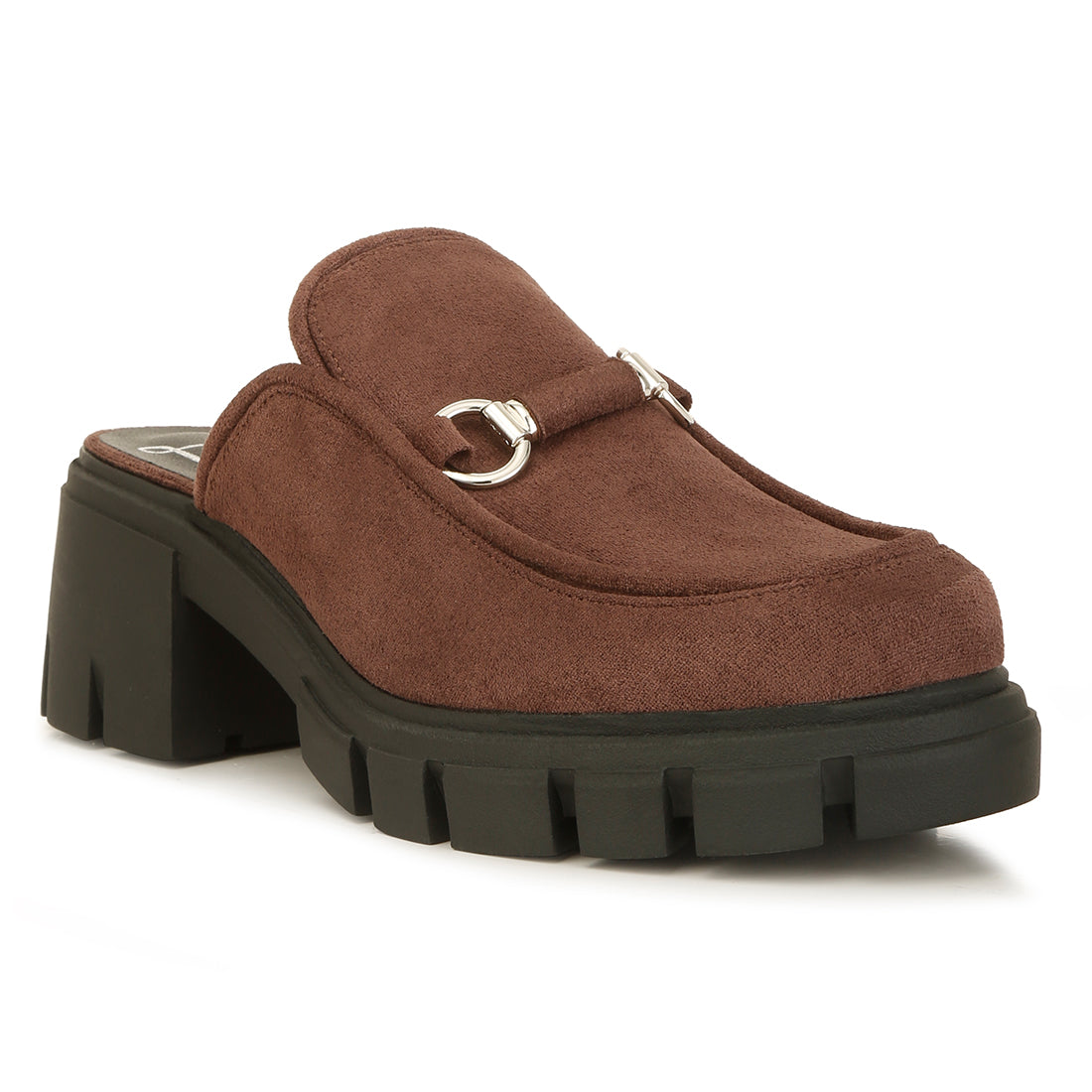 velvet slip on mule#color_brown