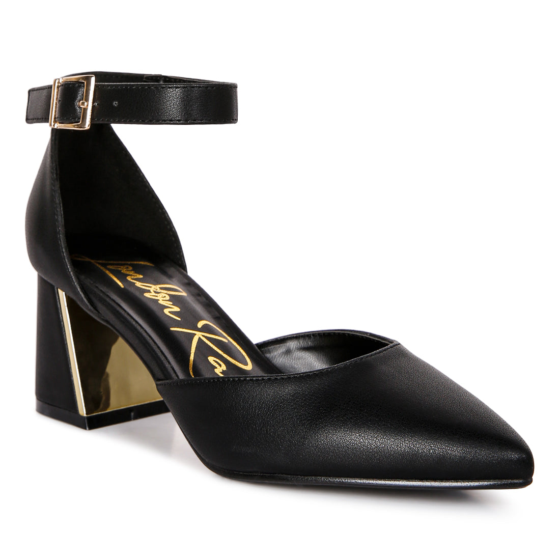 metallic accent heeled sandals#color_black