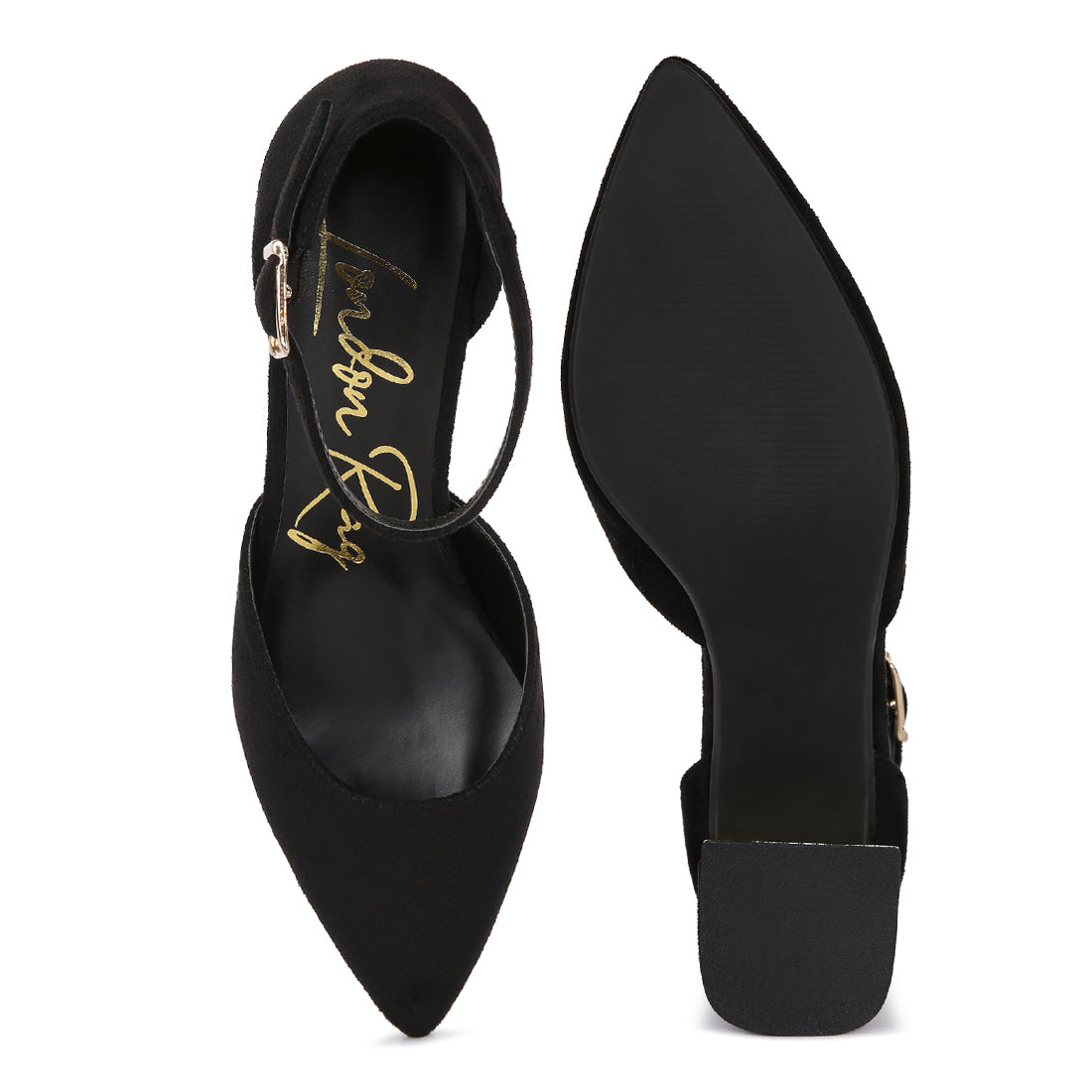 metallic accent angle heeled sandals#color_black