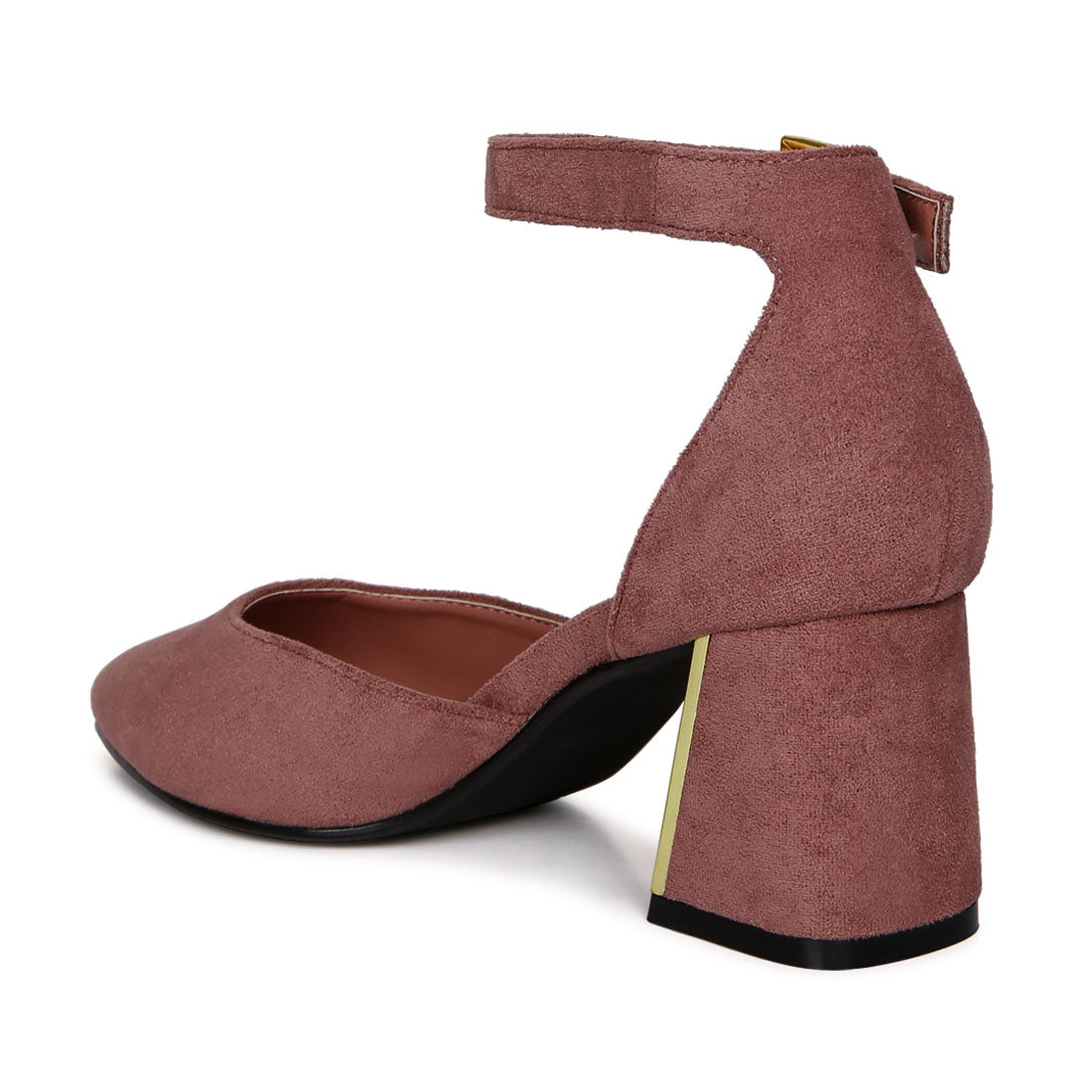 metallic accent angle heeled sandals#color_blush