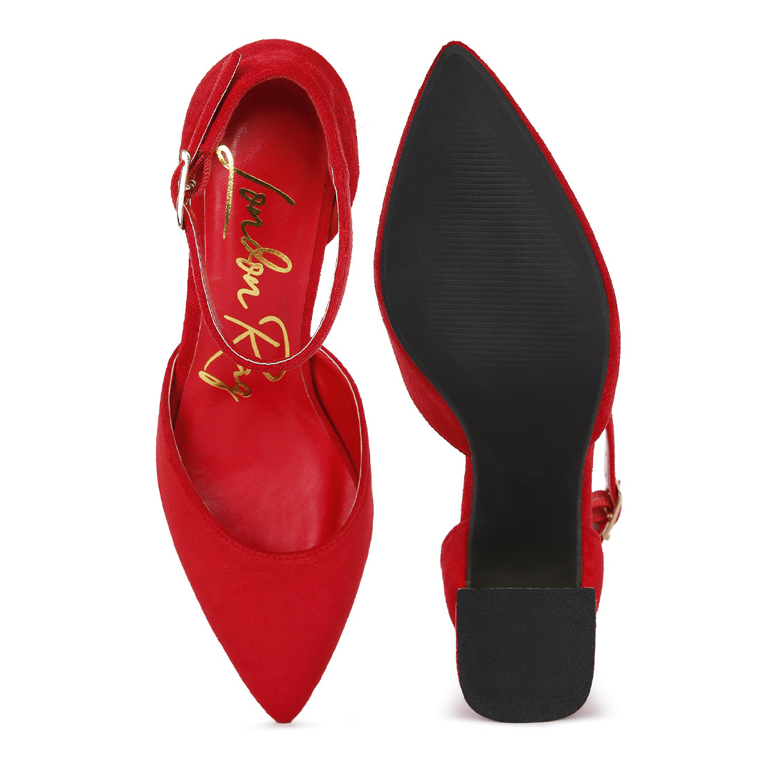 metallic accent angle heeled sandals#color_red