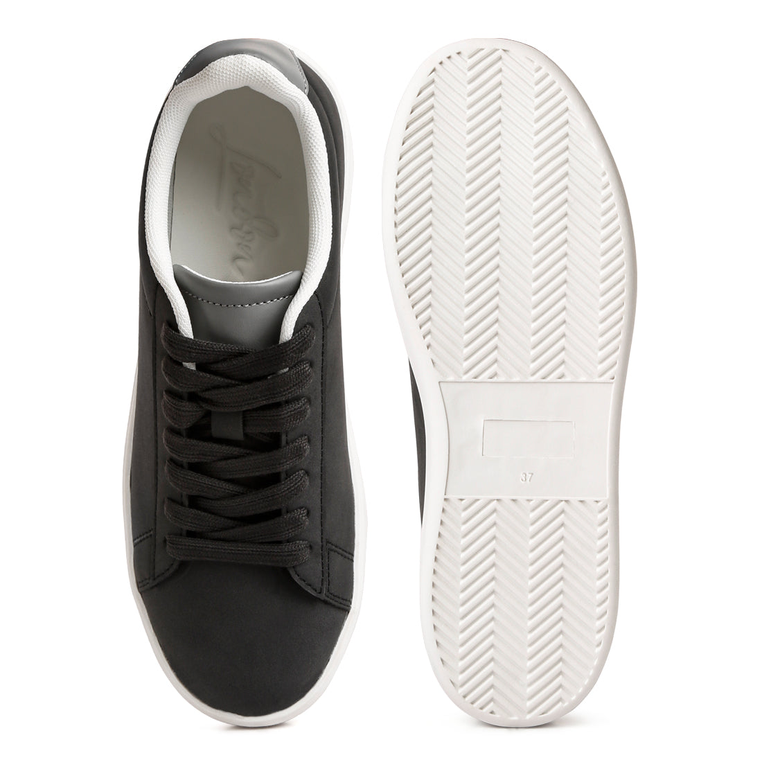 lace up casual sneakers#color_black