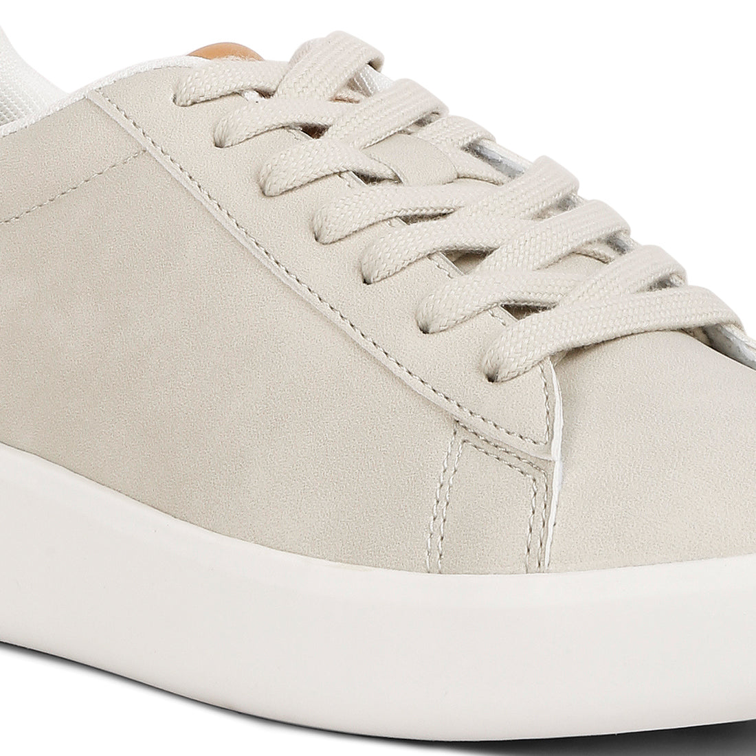 lace up casual sneakers#color_beige