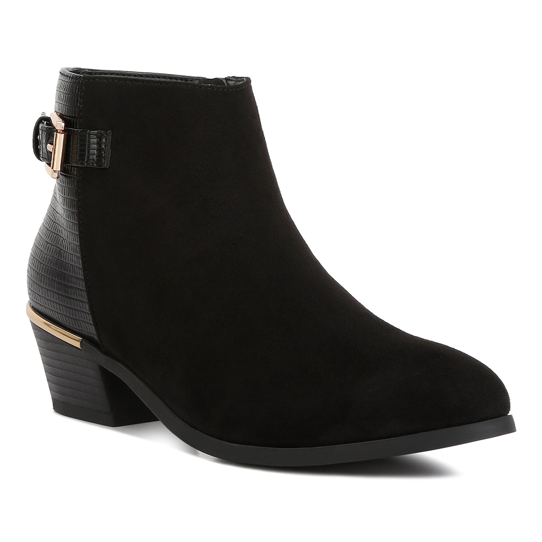 Ulani Belt Detail Ankle Length Boots