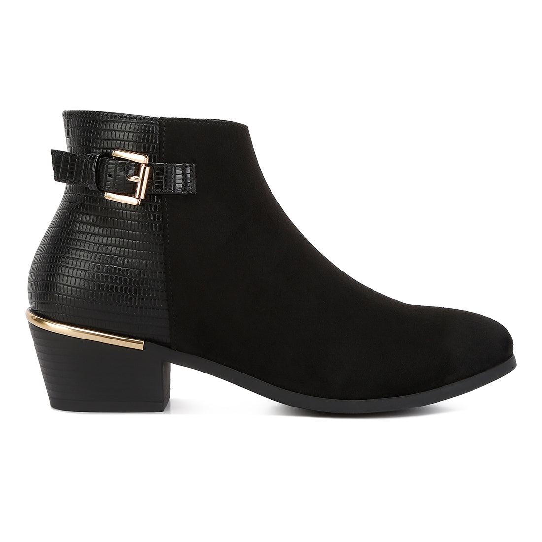 Ulani Belt Detail Ankle Length Boots