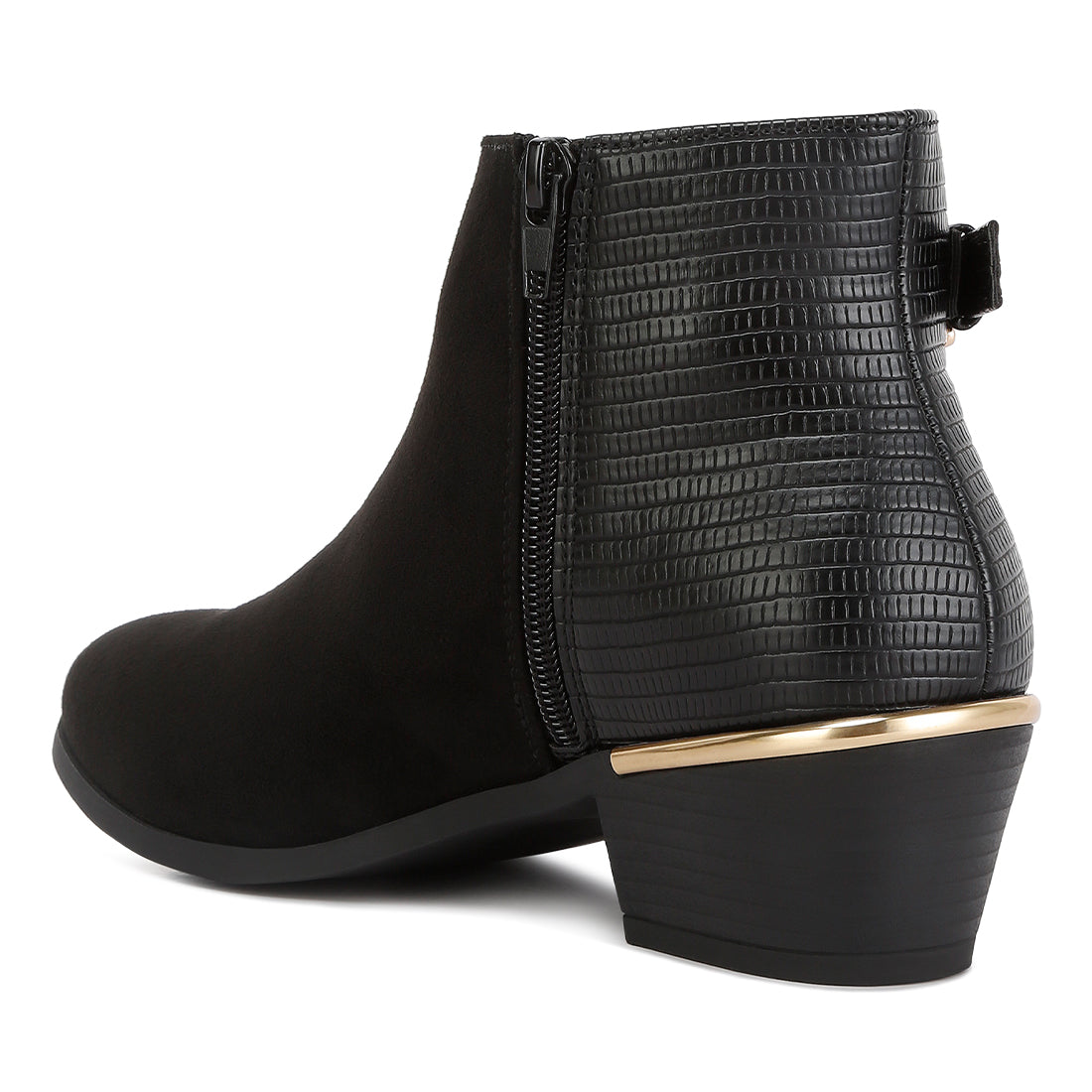 Ulani Belt Detail Ankle Length Boots