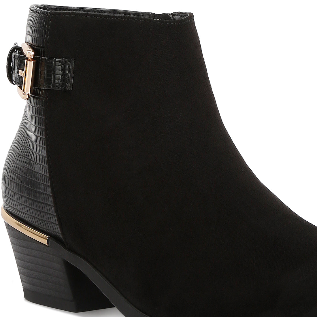 Ulani Belt Detail Ankle Length Boots