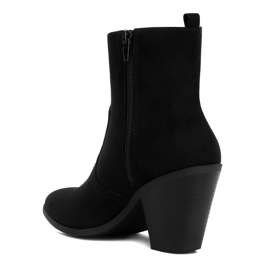 yale high ankle cowboy boots#color_black