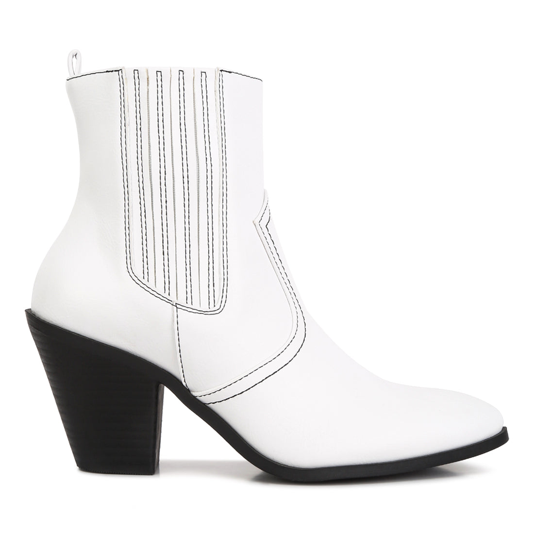 yale high ankle cowboy boots#color_white
