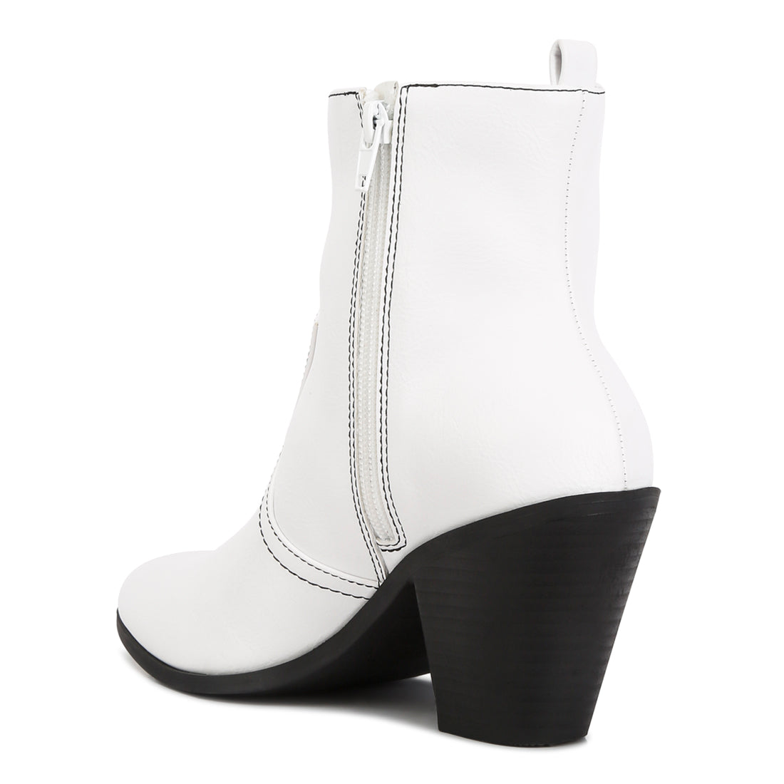 yale high ankle cowboy boots#color_white