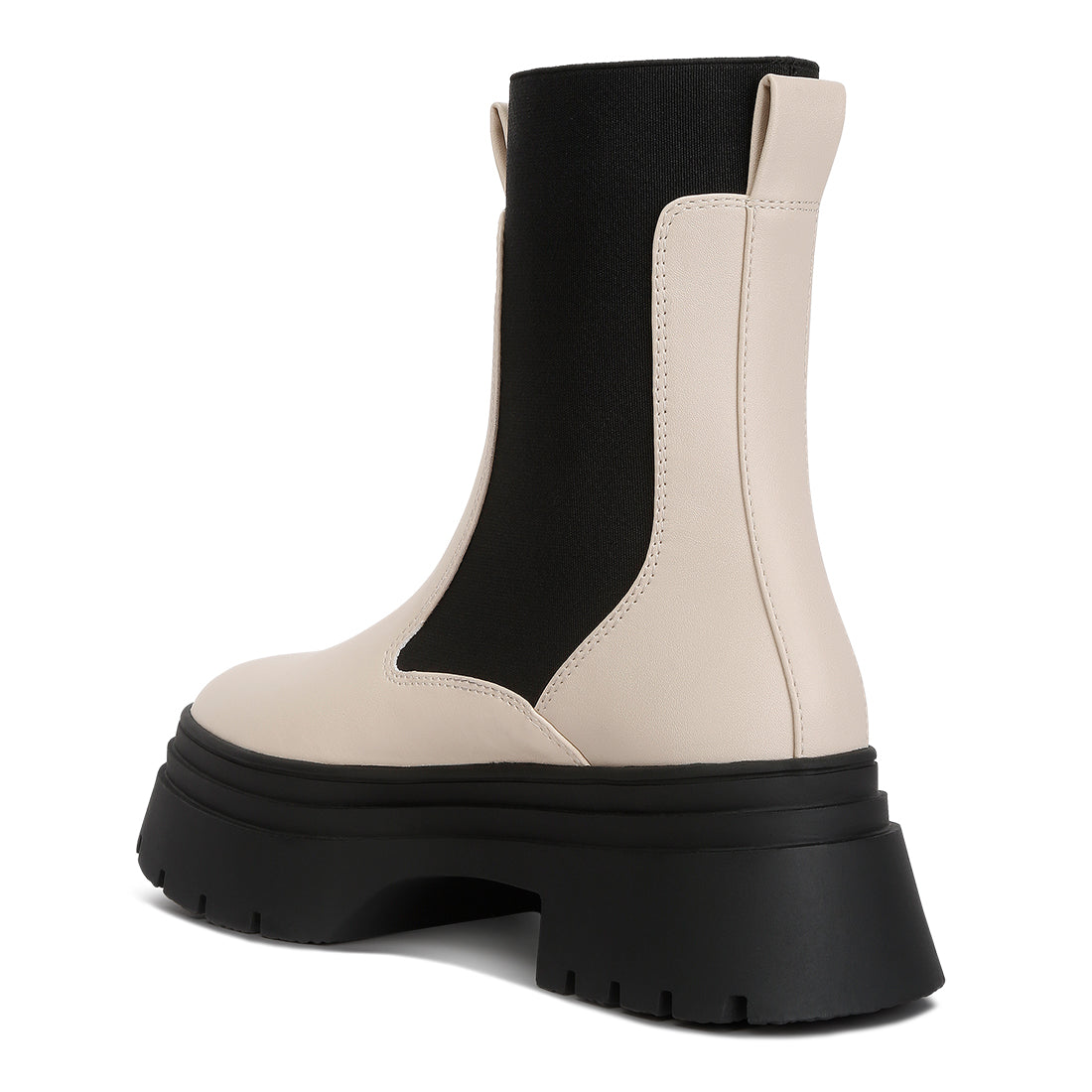 high top chunky chelsea boots#color_beige