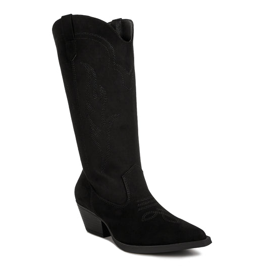 Ginni Embroidered Calf Boots#color_black